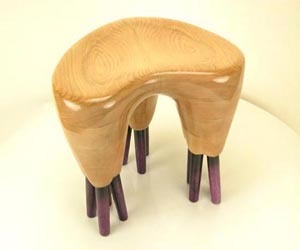 Solid Wood Table by American Designer Robert Brou
