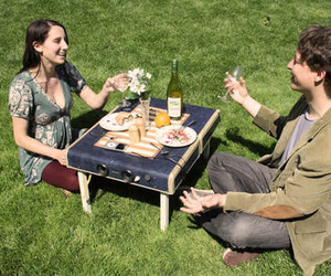 Suitcase Picnic Table and Speaker System