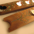 Tiny-daisies-recycled-oak-wine-barrel-stave-candleholder-2-s