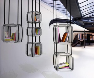Upside Down Bookcase by Adrien De Melo
