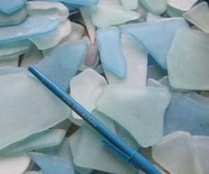 VitroHue Recycled Tumbled Glass from Bedrock Industries