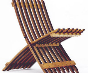 Whit McLeod's Wine Barrel Folding Chair