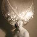 Wigs-dresses-made-of-plastic-wrap-s