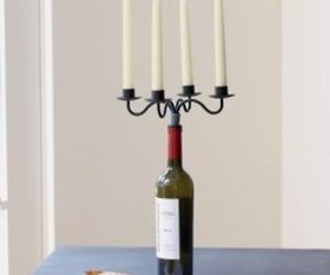 Wine Bottle Candelabra from Sundance