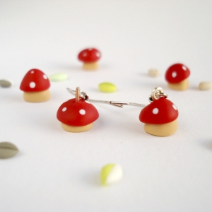 Mushroom Dangle Earrings