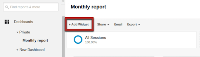 google-analytics-dashboard-add-widget