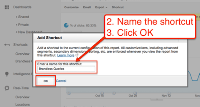 google-analytics-shortcut-name