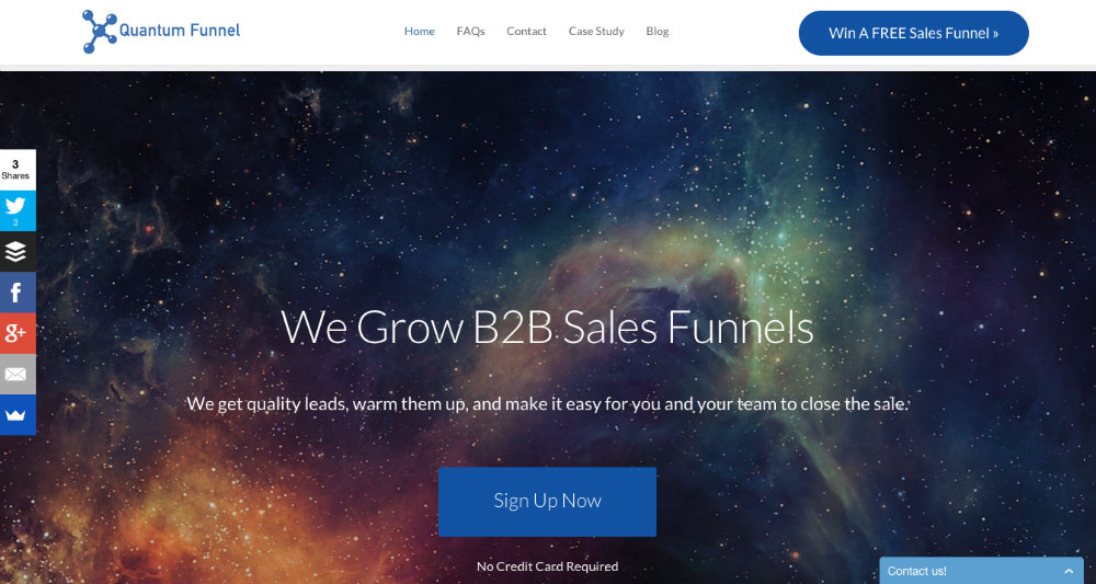 quantum funnel landing