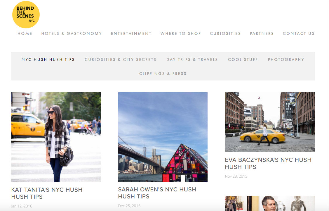 behind the scenes landing