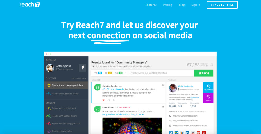 reach7 landing