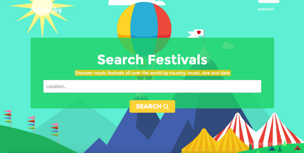 festival joy landing