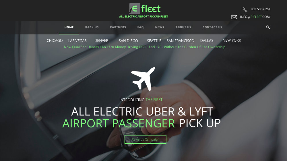 E-fleet landing