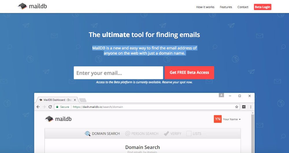 maildb landing