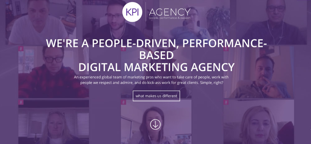 KPI Agency landing