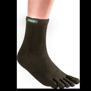 Injinji Outdoor Series Original Weight Toesock( length: Crew; colors: Forest, Slate)