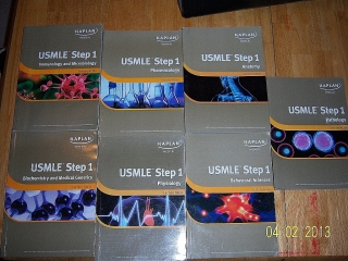 ?	Juego de 7 libros Kaplan Medical Lecture Notes para el USMLE step 1