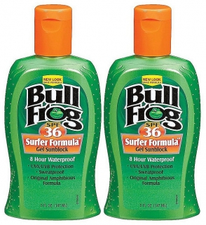 Bullfrog Surfer Formula Gel SPF 36 (8 hour waterproof/sweatproof/5FL OZ)