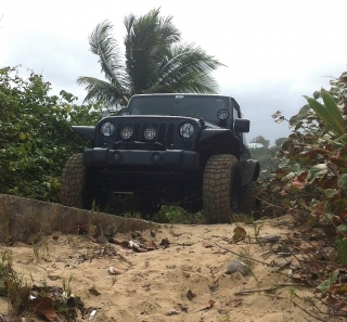 All Black Jeep Wrangler JK off-road ready Teraflex 3" lift with 35"ProComp tires