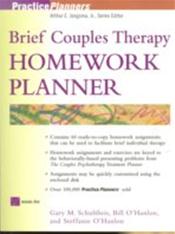 Brief Couples Therapy Homework Planner. Text with 3.5 Diskette for Windows