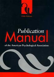 Publication Manual of the American Psychological Association