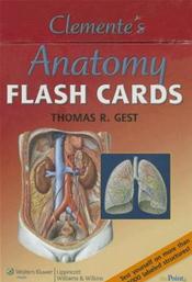 Clemente's Anatomy Flash Cards