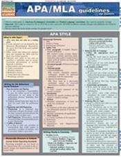APA/MLA Guidelines: For Students Laminated Reference Chart