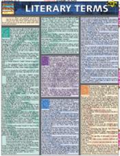 Literary Terms Laminated Reference Chart