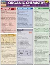 Organic Chemistry Reactions Laminated Reference Chart