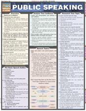 Public Speaking Laminated Reference Chart