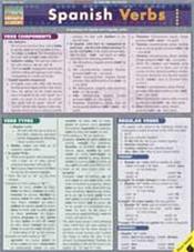 Spanish Verbs Laminated Reference Chart