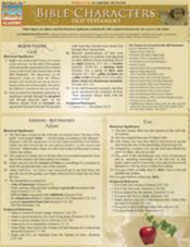 Bible Characters-Old Testament Laminated Reference Chart