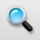 Non-schematic magnifying-glass icon
