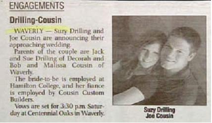 Drilling-Cousin Wedding