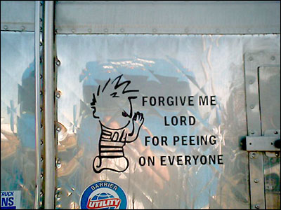 Calvin Prays for Forgiveness