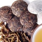 Ancient Jade Puerh Buttons from White Heron Tea