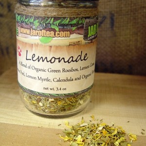 Lemonade from jar of tea
