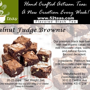 Walnut Fudge Brownie from 52teas