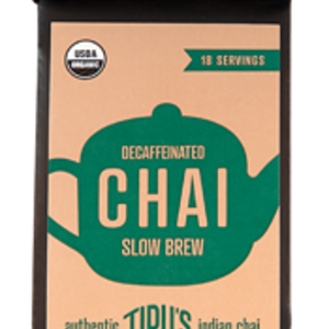 Slow Brew Decaffeinated Chai from Tipu's