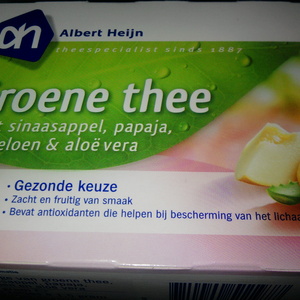 Green tea with orange, papaya, melon, aloe vera. from Albert Heijn