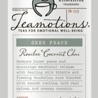 Seek Peace - Rooibos Coconut Chai from Teamotions