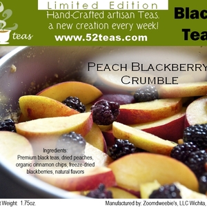 Peach Blackberry Crumble from 52teas