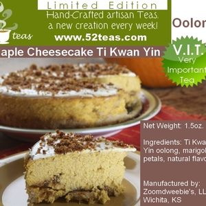 Maple Cheesecake Ti Kwan Yin from 52teas