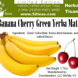 Banana Cherry Green Yerba Mate from 52teas