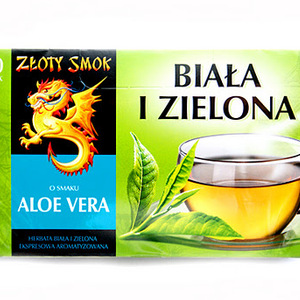 Biała i zielona o smaku aloe vera from Złoty Smok
