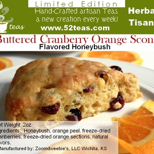 Buttered Cranberry Orange Scone Honeybush from 52teas