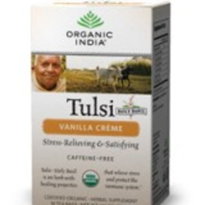 Tulsi Vanilla Creme Tea from Organic India