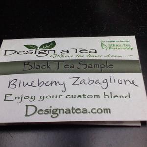 Blueberry Zabaglione Black Tea from Design a Tea