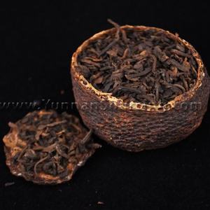 Gong Ting Pu-erh in Tangerine "Golden Horse 8685" Ripe Tea from Yunnan Sourcing