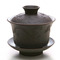 DeRen Dark Clay Dragon Gaiwan and cups from Teaware