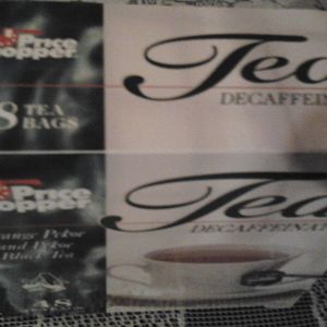 Orange Pekoe and Pekoe Black Tea (Decaffeinated) from Price Chopper
